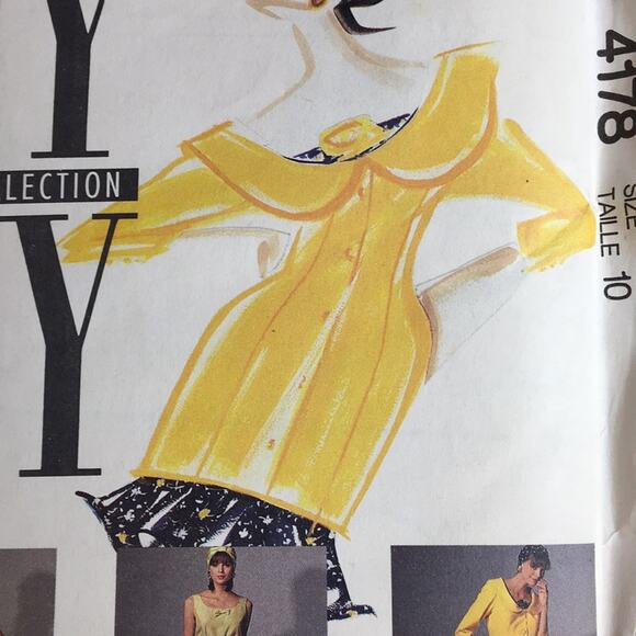 Vintage 1989 McCall's NY The Collection Sewing Pattern Jacket Tops Skirt Size 10 - Picture 2 of 13